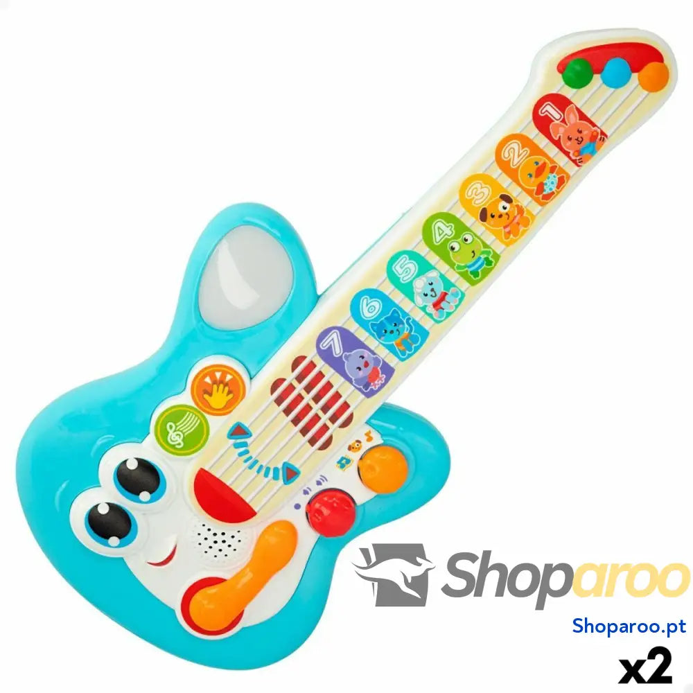 Guitarra Infantil Winfun Azul 17 x 38 x 5 cm (2 Unidades)