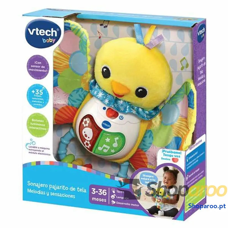 Guizo Musical Vtech Baby Música Interativo Patinho Luzes 20 x 21 x 6 cm
