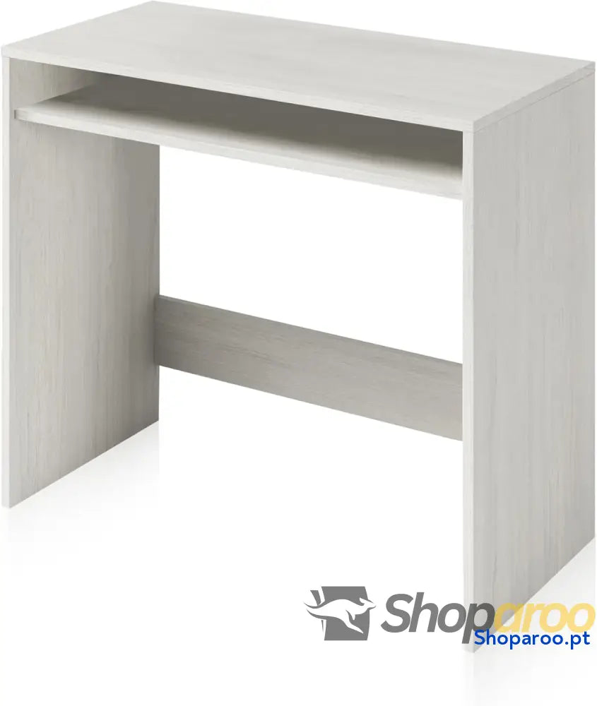 Habitdesign Secretária mesa de computador acabamento em cor carvalho medidas 79 x 43 cm fundo