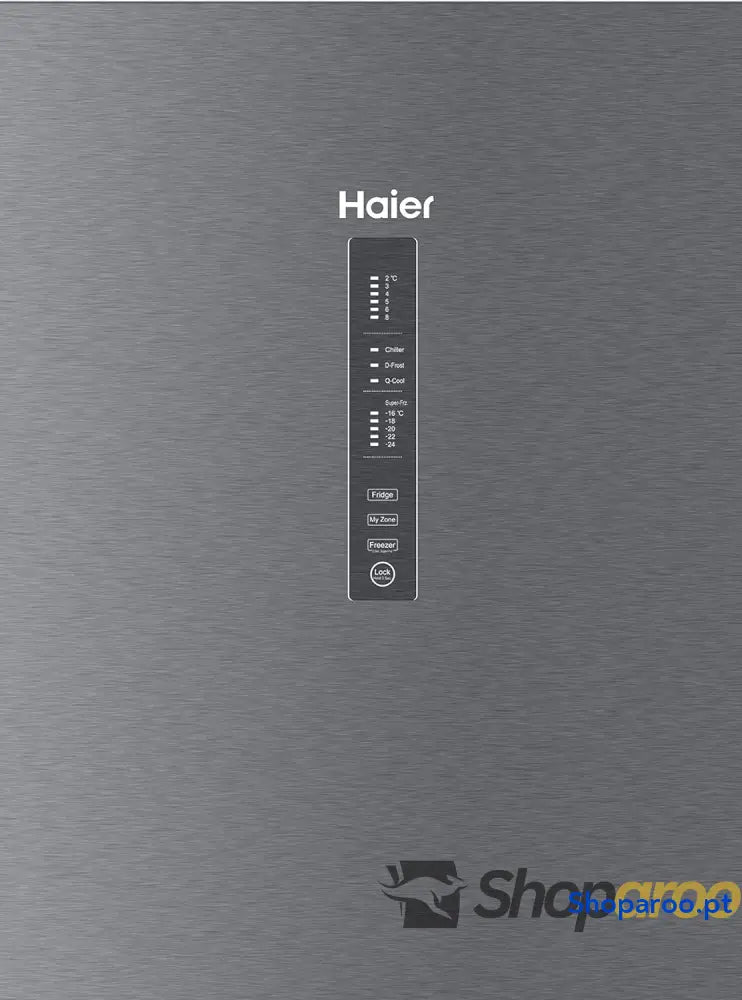 Haier 3D Frigorífico Combinado motor de inverno gavetas Direct Access no congelador garrafeiro Humidity Zone 371 l