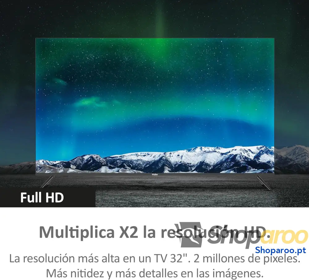 Haier Direct LED Full HD H32K702FG 32’’ Smart TV HDR Dolby Audio Android 11 Google Assistant Bluetooth 5.1 DBX HDMI 2.1
