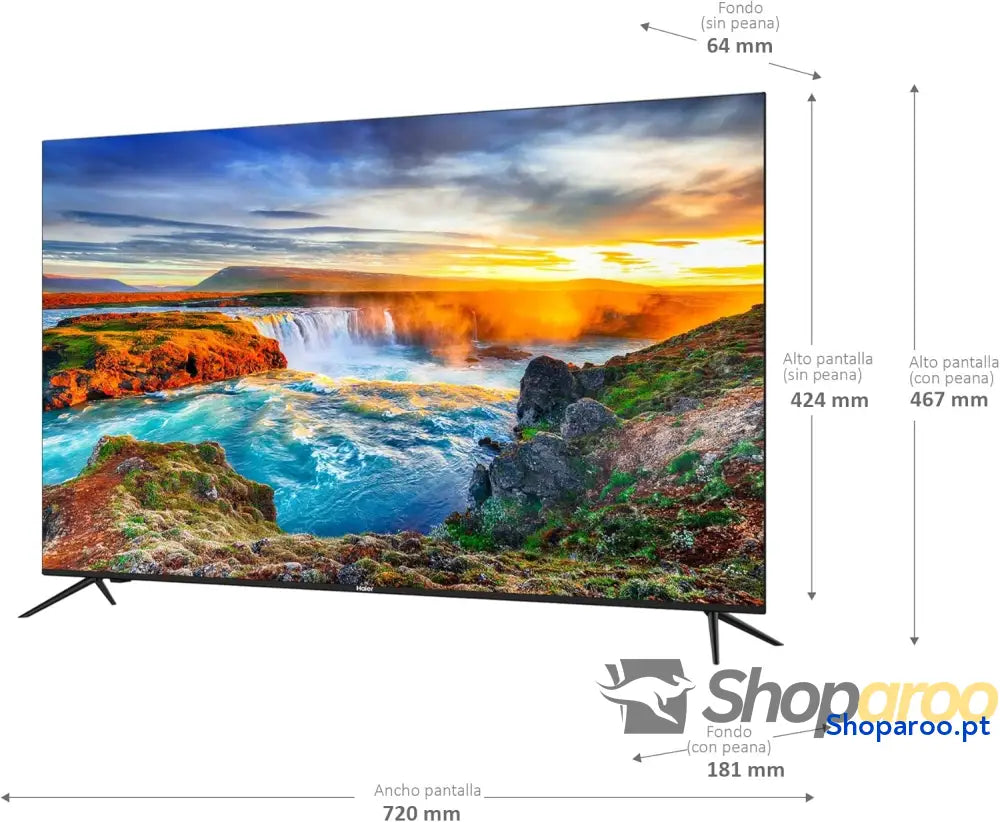 Haier Direct LED Full HD H32K702FG 32’’ Smart TV HDR Dolby Audio Android 11 Google Assistant Bluetooth 5.1 DBX HDMI 2.1