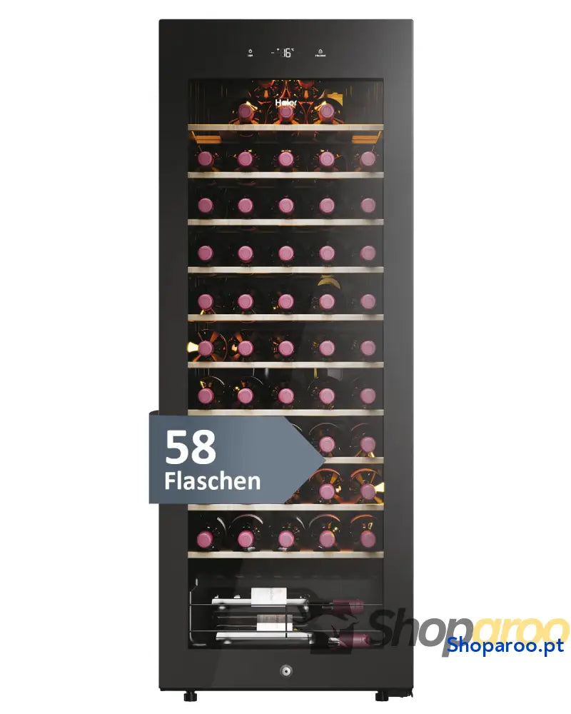 Haier Wine Bank 50 Series 5 HWS49GA 49 Bottle Bar WIFI Prateleiras de madeira Filtro anti UV carvão Arrefecimento