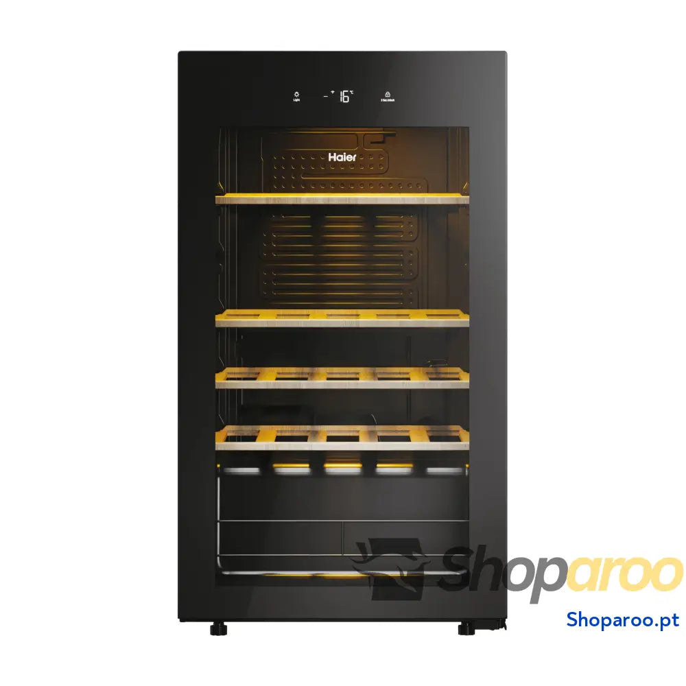 Haier Wine Bank 50 Series 5 HWS49GA 49 Bottle Bar WIFI Prateleiras de madeira Filtro anti UV carvão Arrefecimento
