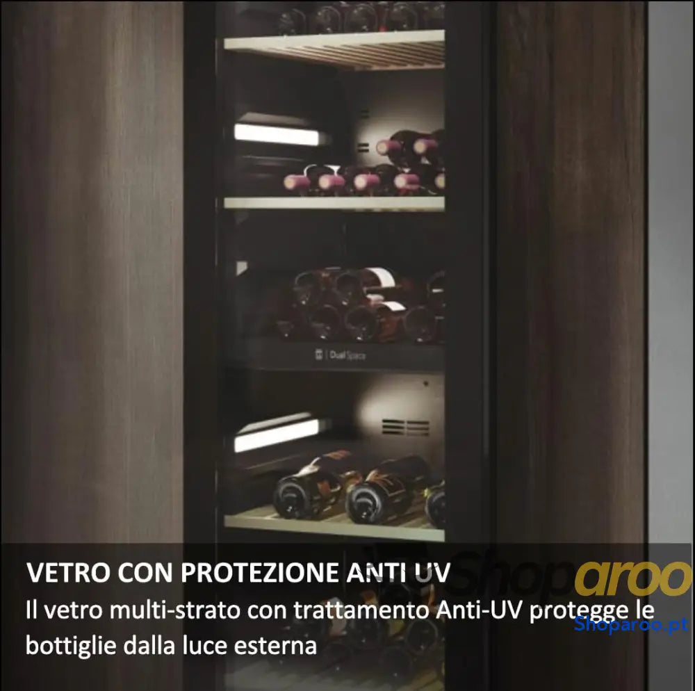 Haier Wine Bank 50 Series 5 HWS49GA 49 Bottle Bar WIFI Prateleiras de madeira Filtro anti UV carvão Arrefecimento
