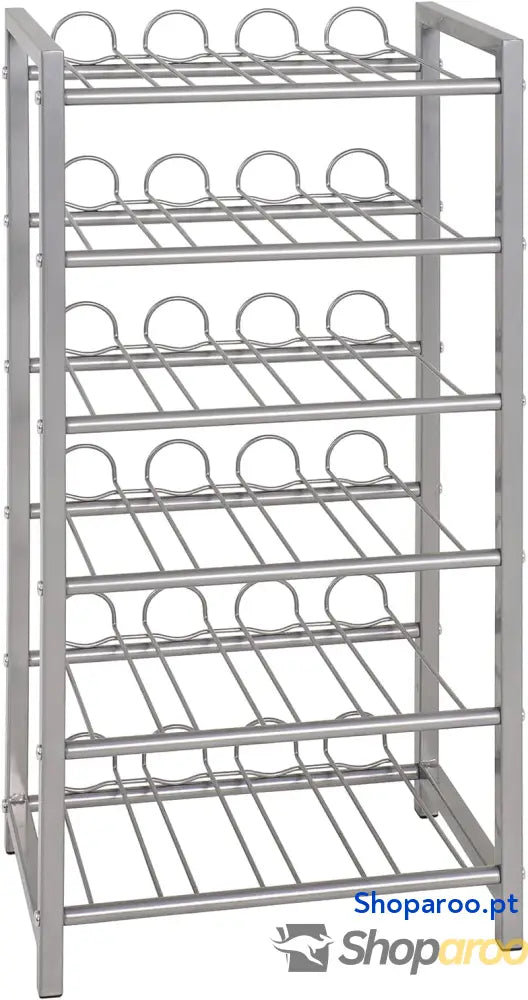 Garrafeira de alumínio metal Dim.: AN 34 cm x L 72 P 22 estilo: Moderno