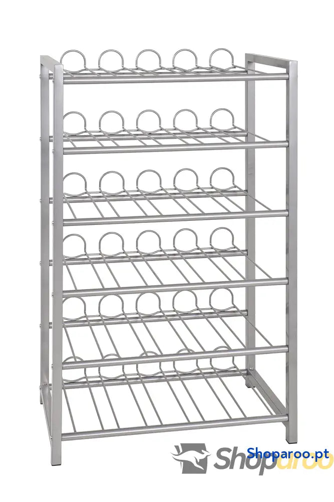 Garrafeira de alumínio metal Dim.: AN 34 cm x L 72 P 22 estilo: Moderno