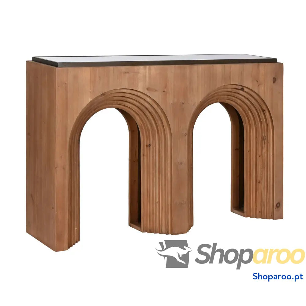 Hall de Entrada Home ESPRIT Castanho Preto 122 x 30 80 cm