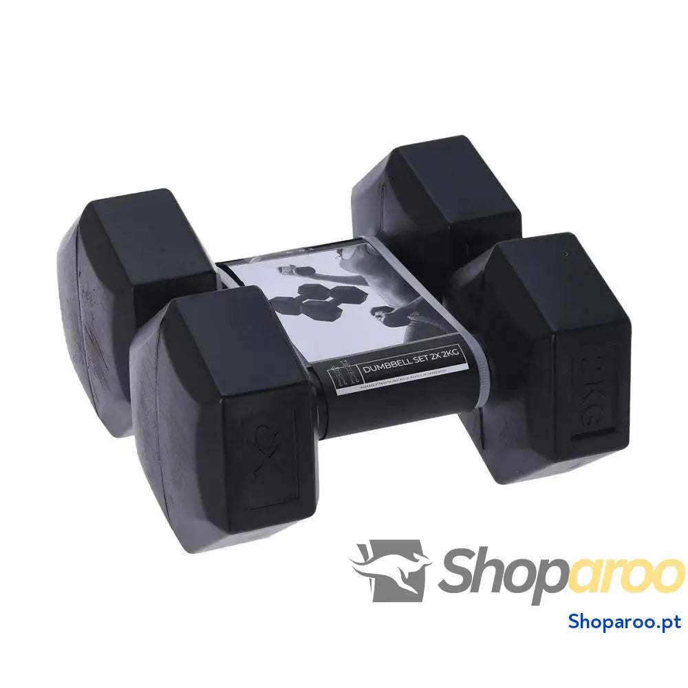 Halteres XQ Max Preto 2 Kg 2 Unidades