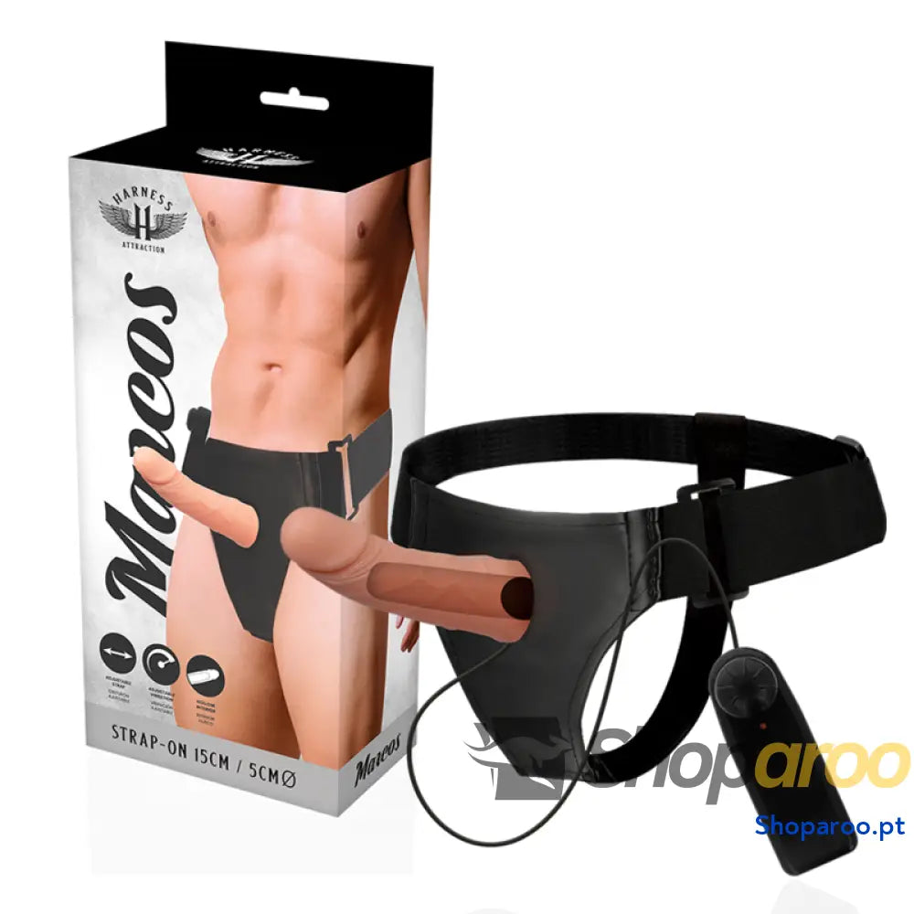 HARNESS ATTRACTION RNES ESTRUTURAS OCAS COM VIBRADOR 15 CM O 5