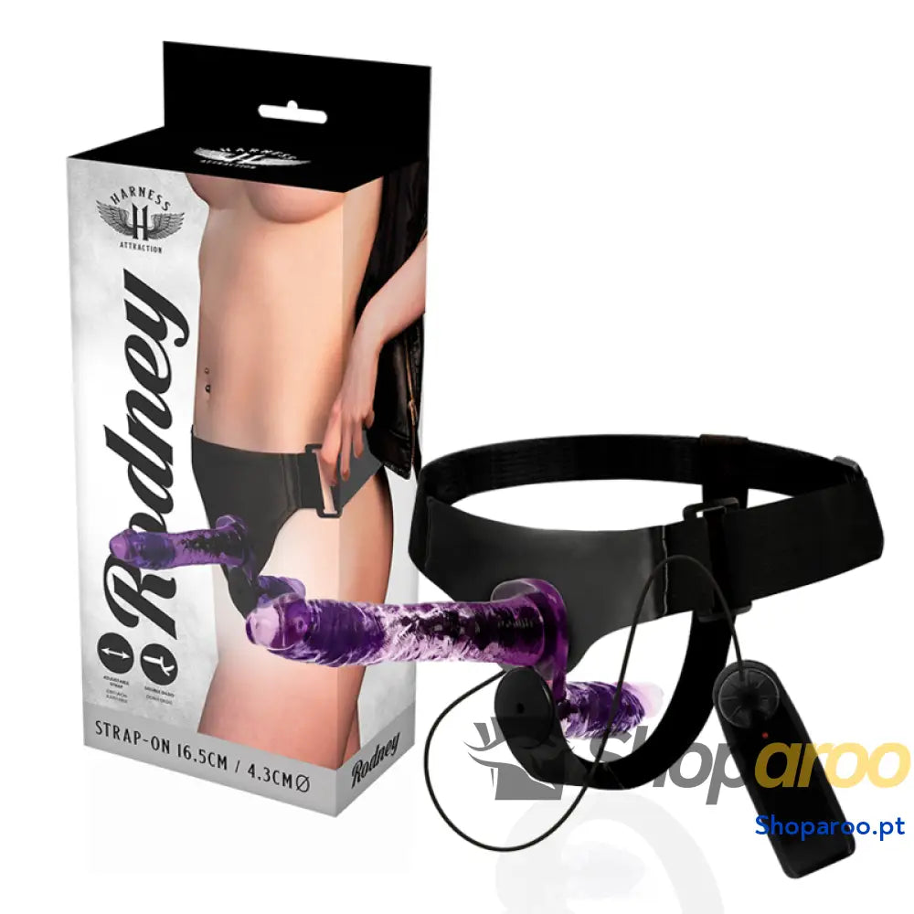 HARNESS ATTRACTION RODNEY DUPLA PENETRACI N VIBRADOR 18 CM O 3.5