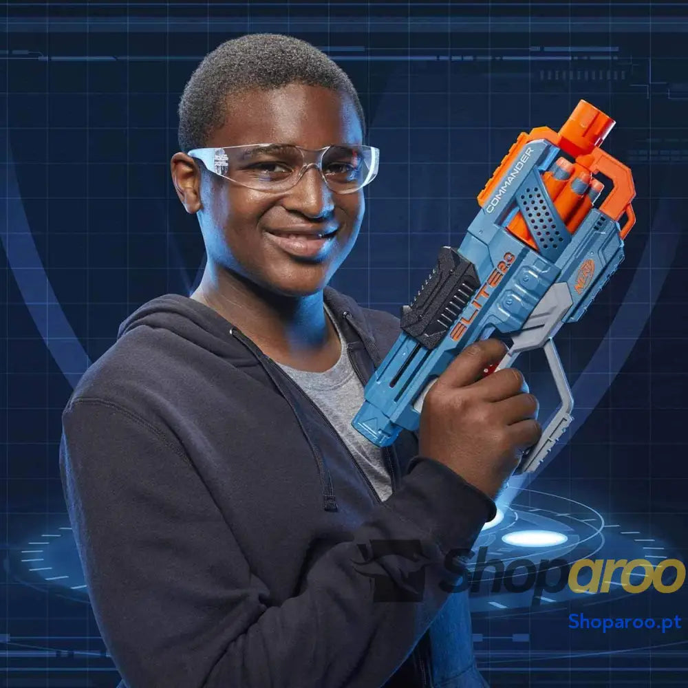 Hasbro Nerf 2.0 Commander RC 6 lançador de dardos brinquedo 12 peças jogos ao ar livre para meninos e meninas 8 anos