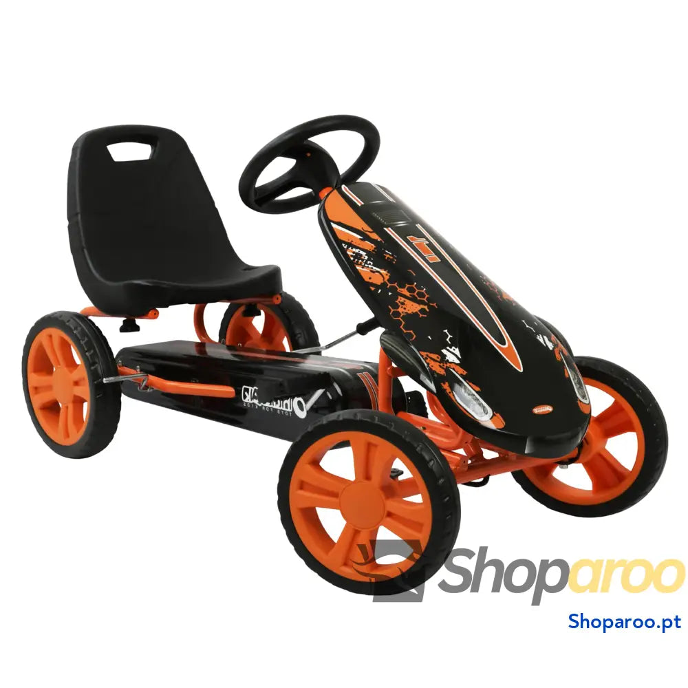 hauck Speedster Kart Pedais para crianças Go de 4 anos a 50 kg travão mão assento ajustável em 3 posições moldura aço