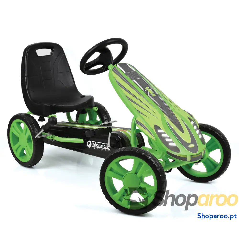 hauck Speedster Kart Pedais para crianças Go de 4 anos a 50 kg travão mão assento ajustável em 3 posições moldura aço