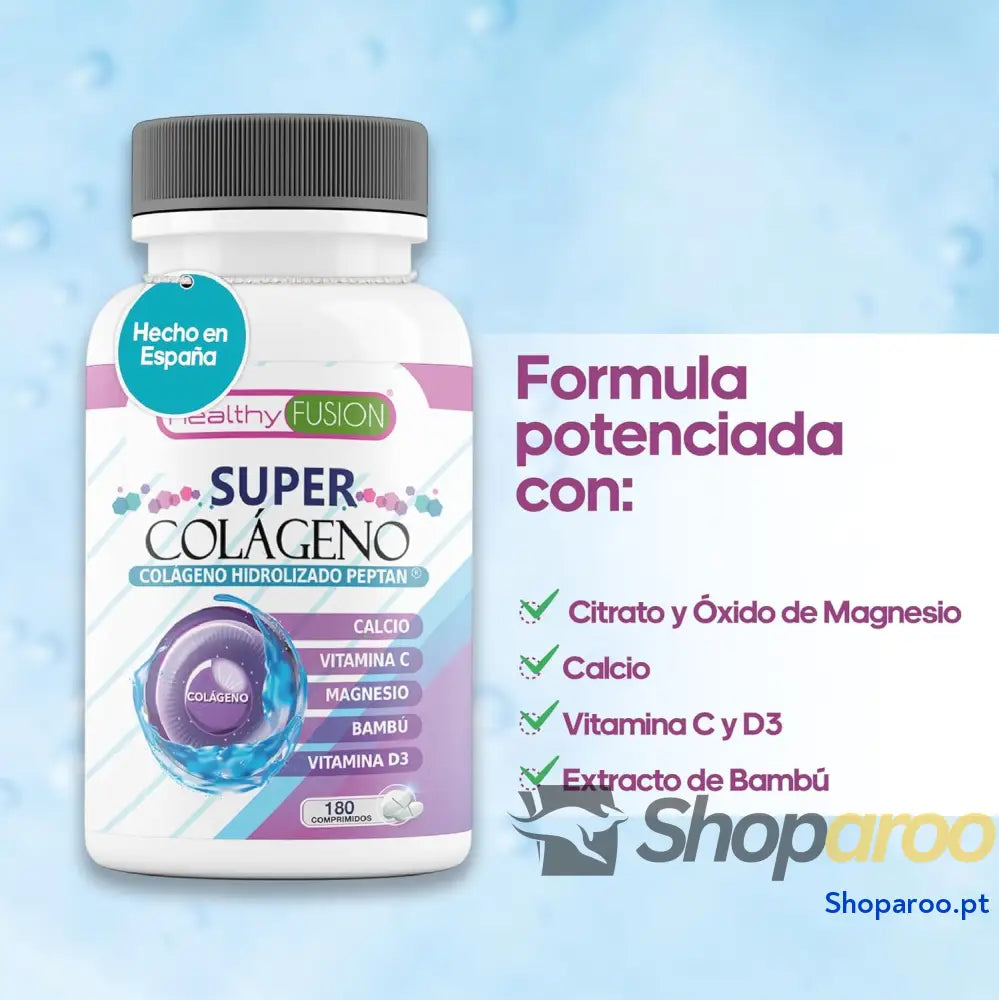 Super colagénio marinho hidrolizado Peptan com magnésio e vitaminas