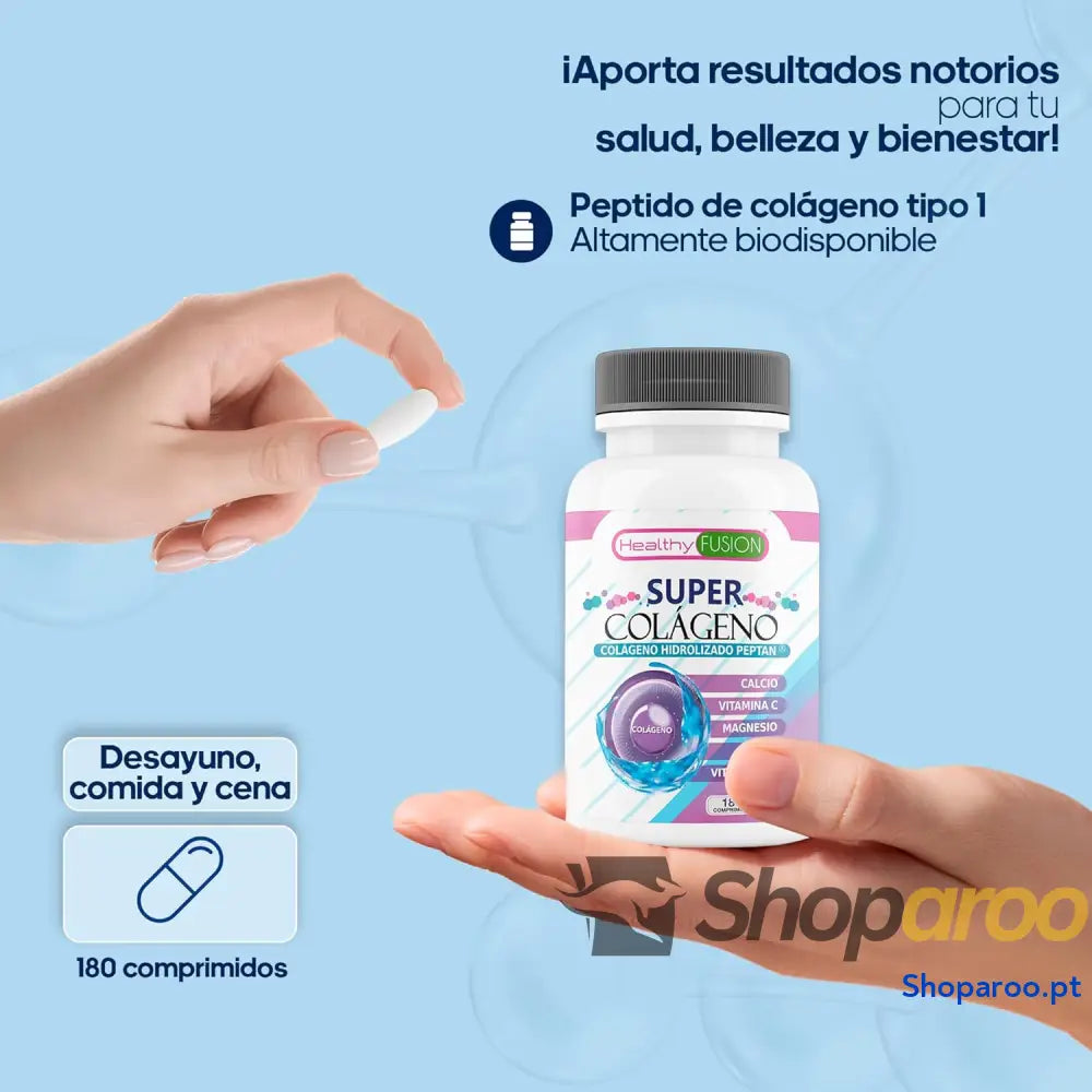 Super colagénio marinho hidrolizado Peptan com magnésio e vitaminas