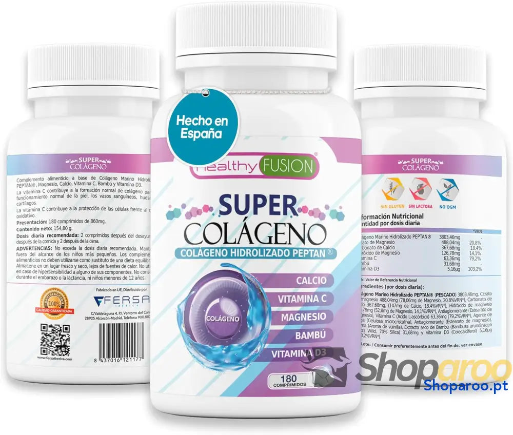 Super colagénio marinho hidrolizado Peptan com magnésio e vitaminas