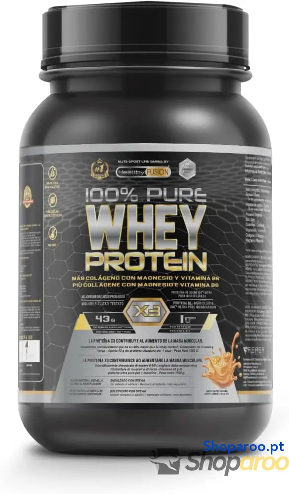 Healthy Fusion Whey Protein | Proteína pura com Colágeno + Magnésio | Melhora os seus treinos | Protege e aumenta