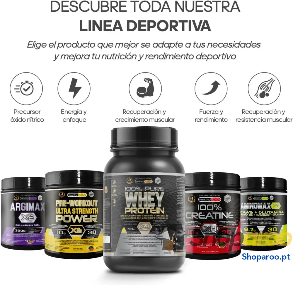 Healthy Fusion Whey Protein | Proteína pura com Colágeno + Magnésio | Melhora os seus treinos | Protege e aumenta