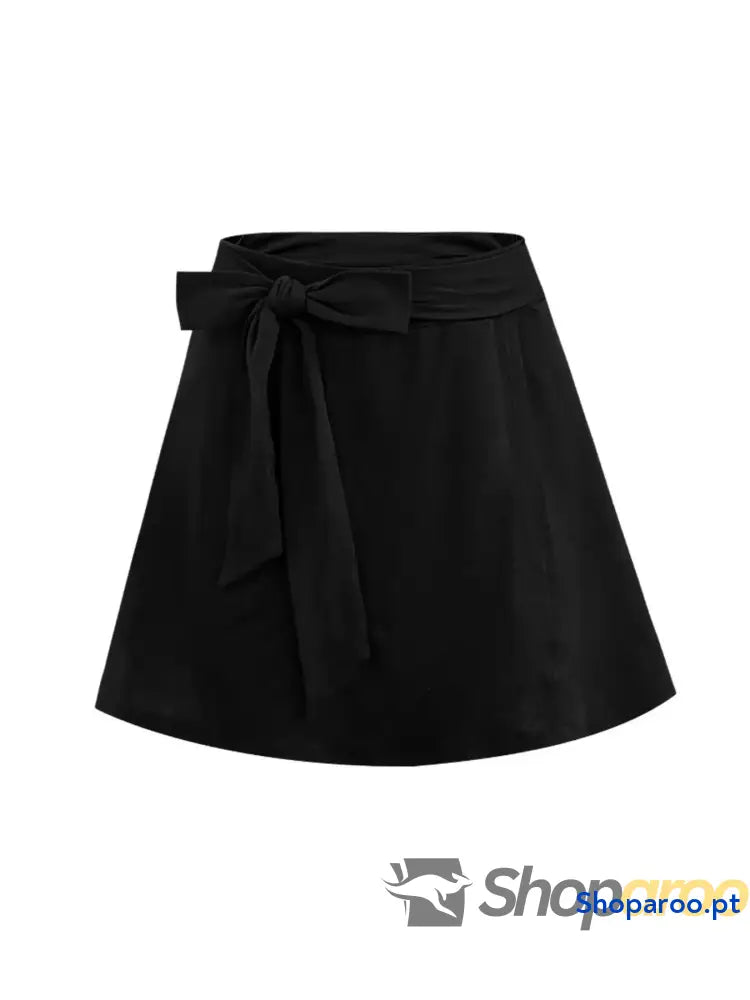 High Waist Active Skirt with Lining