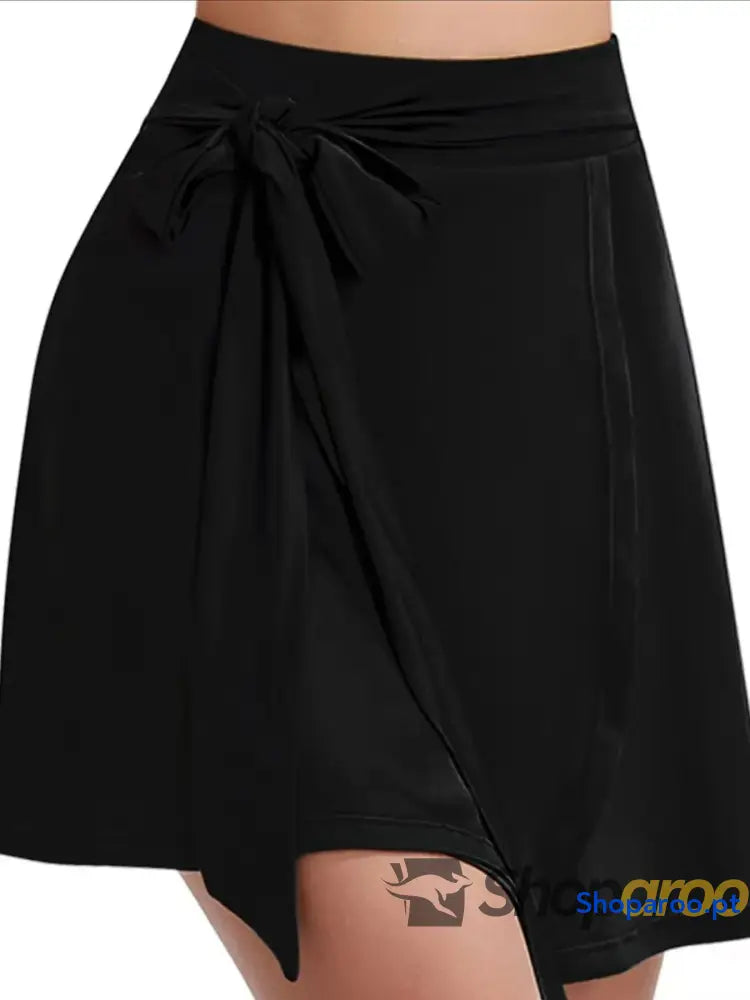 High Waist Active Skirt with Lining