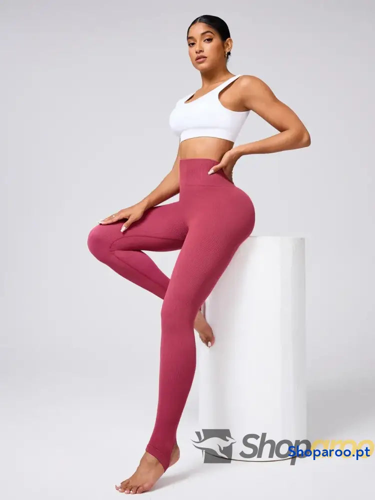 High Waist Stirrup Active Leggings