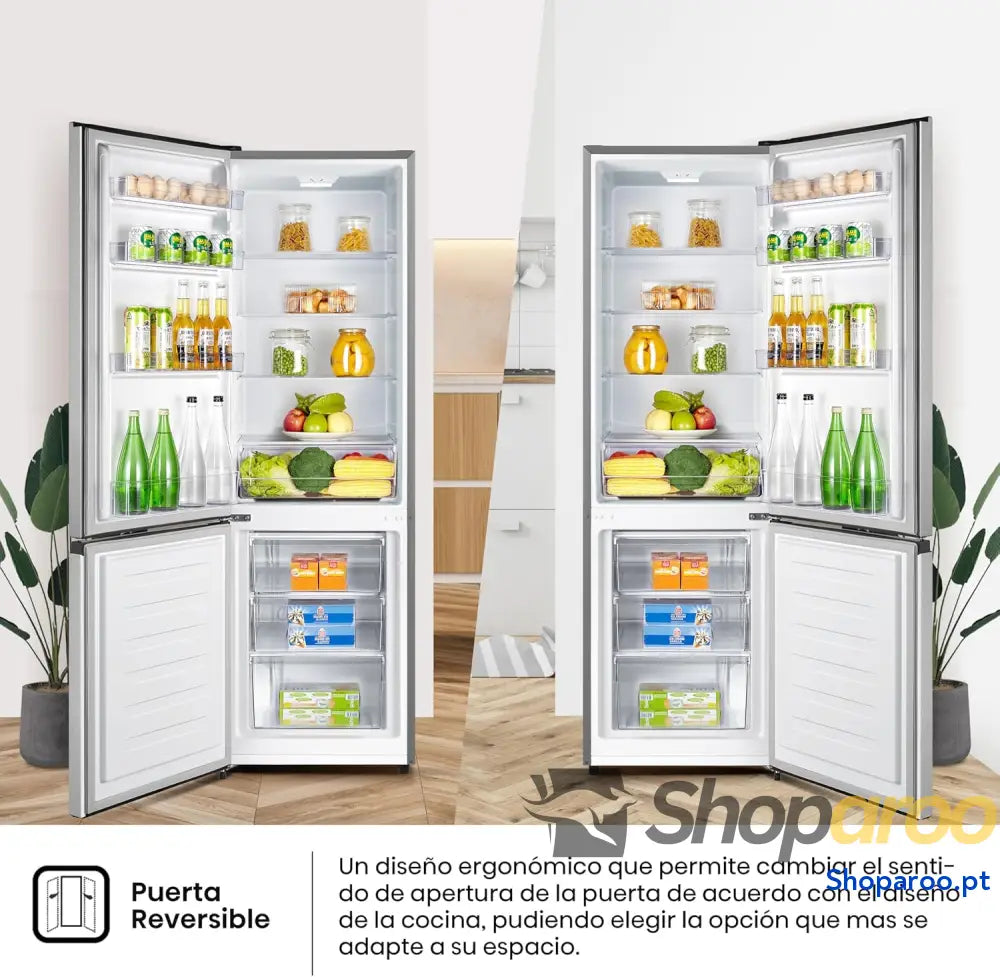 Hisense RB343D4CDE Frigorífico combinado cíclico 269 l classe E largura 55 cm x altura 180 porta reversível abertura