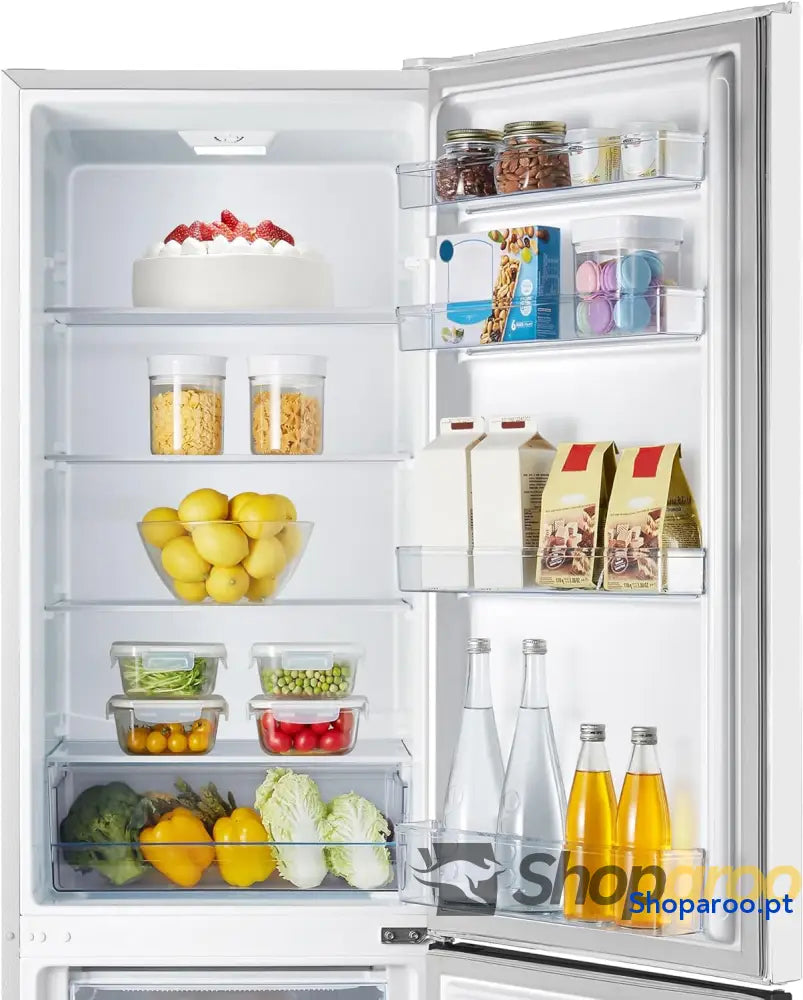 Hisense RB343D4CWE Frigoríficos Combi 269 L classe E 55 cm x 180 abertura de portas 90º porta reversível gavetas frutas