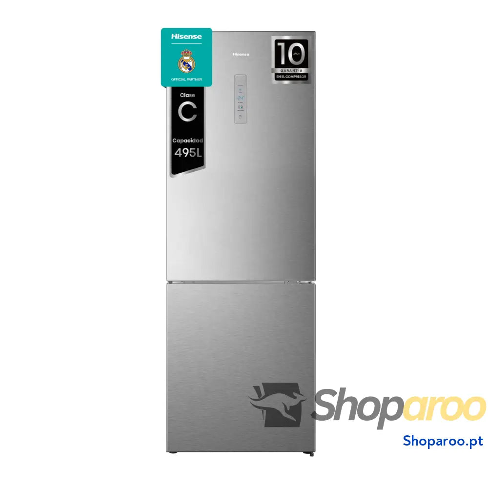Hisense RB440N4BWE Frigorífico Combinado classe E eficiente capacidade de 336 l com 200 cm altura super freeze