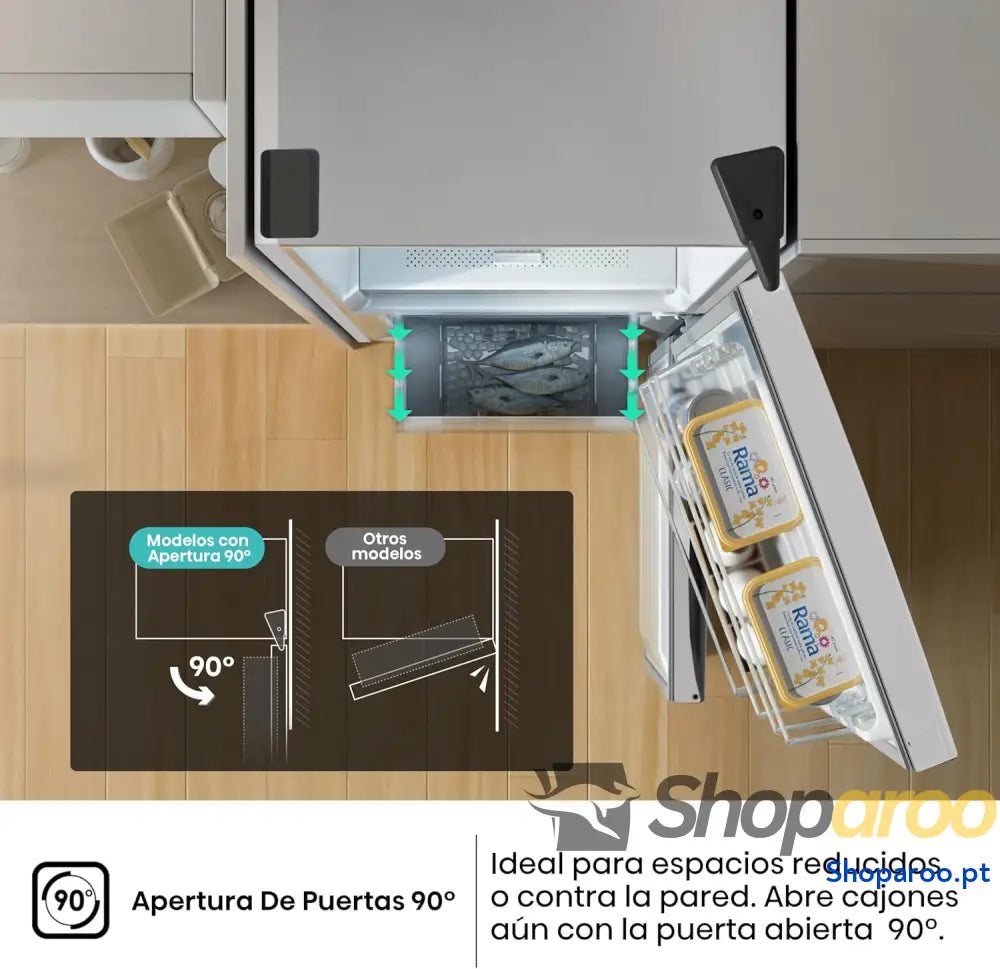 Hisense RB440N4BWE Frigorífico Combinado classe E eficiente capacidade de 336 l com 200 cm altura super freeze