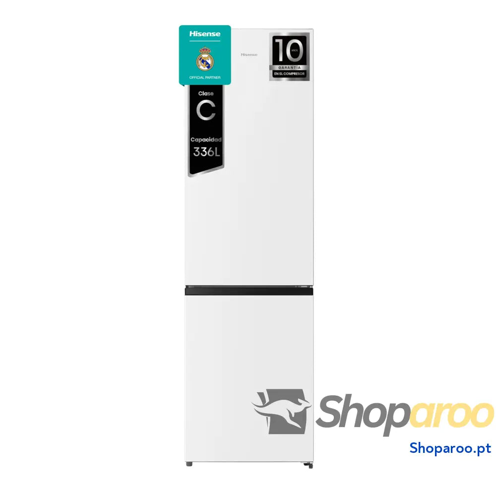 Hisense RB440N4BWE Frigorífico Combinado classe E eficiente capacidade de 336 l com 200 cm altura super freeze