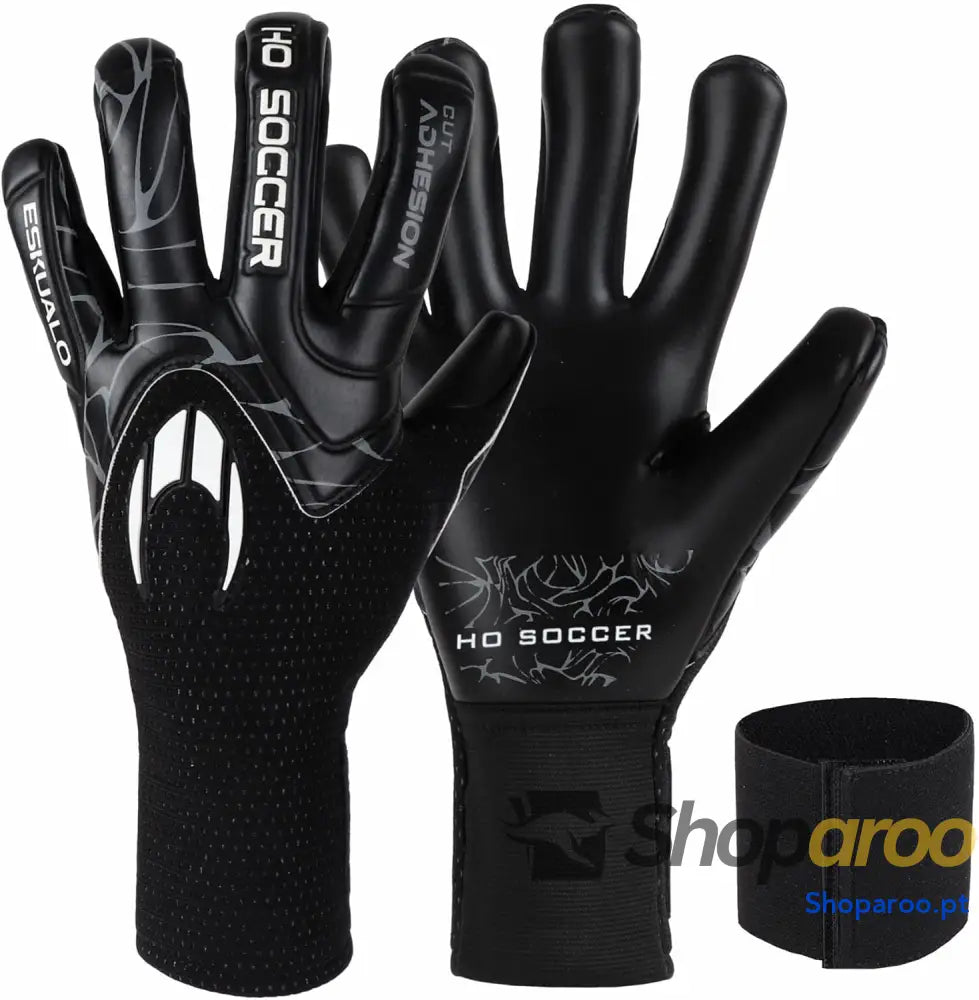 HO Soccer ESKUALO Blackout luvas de guarda redes
