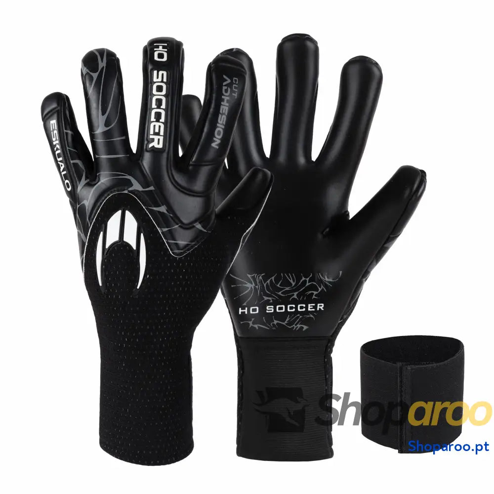 HO Soccer ESKUALO Blackout luvas de guarda redes