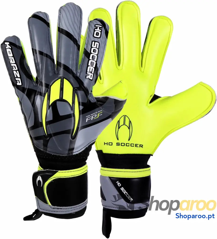 HO SOCCER KORAZA Lime Luvas de guarda roupa unissexo para crianças cinzento/lima