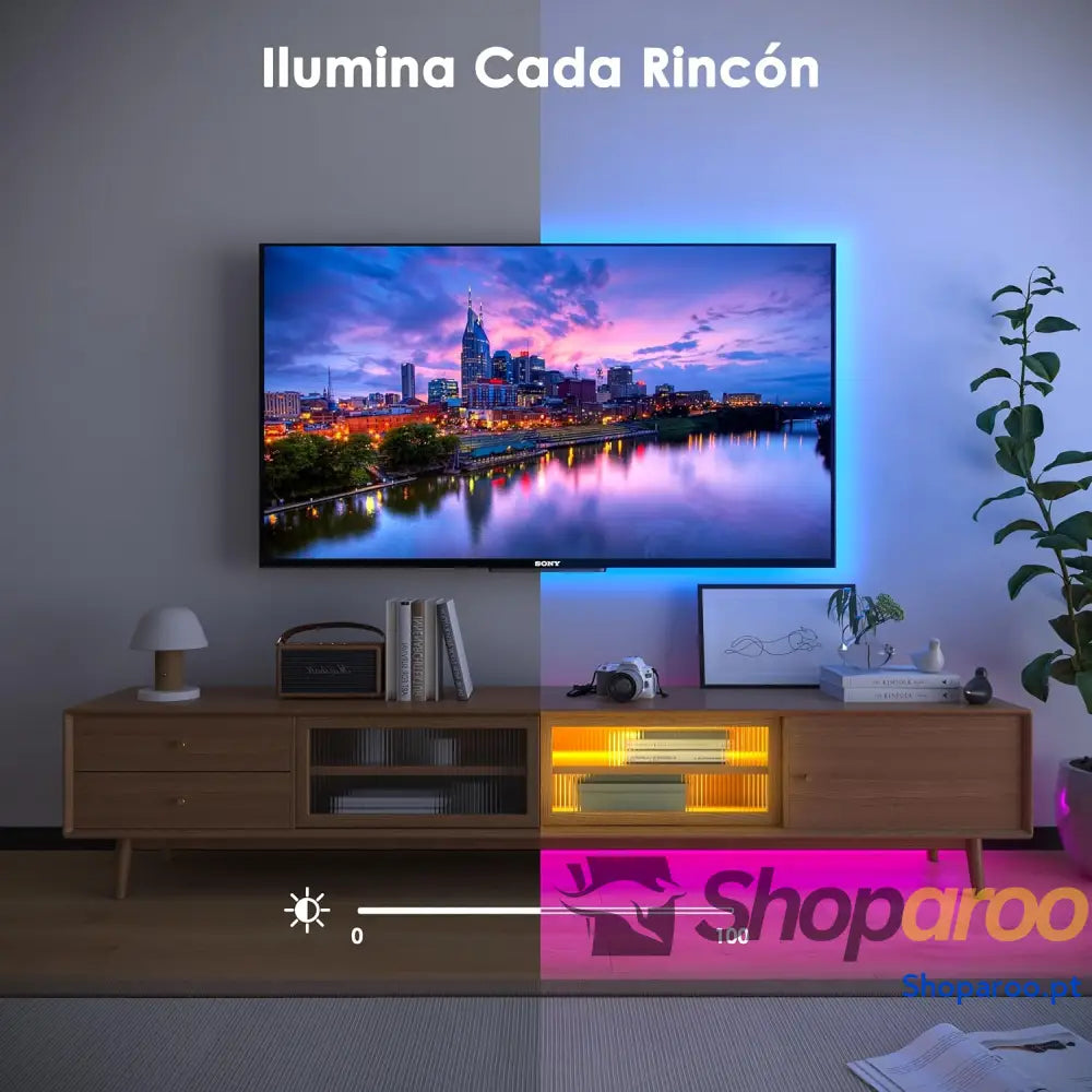 Faixa LED 5 m 30 LED/metro 24 V RGB luzes 150 APP e controlo remoto modo de música para quarto sala cozinha bar festa