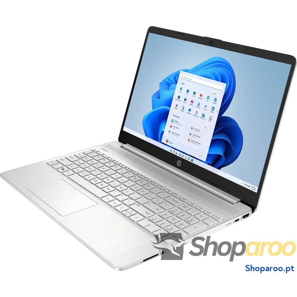 HP 15-fd0186ns – Portátil FHD de 15,6’’ (Intel N100 4 GB RAM 128 UFS Intel UHD Windows 11) Prata Teclado QWERTY