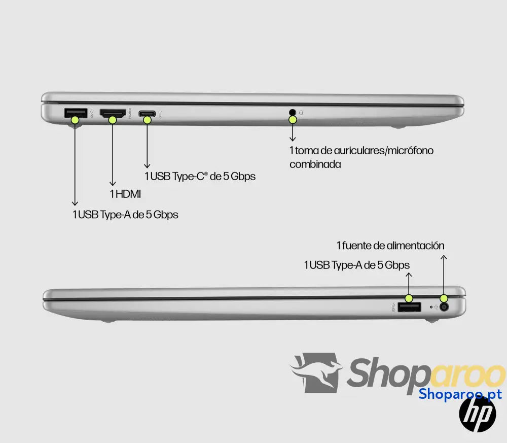 HP 15-fd0188ns – Portátil FHD de 15,6’’ (Intel Core i5-1334U 16 GB RAM SSD 512 gráficos Intel Iris Xe sem sistema