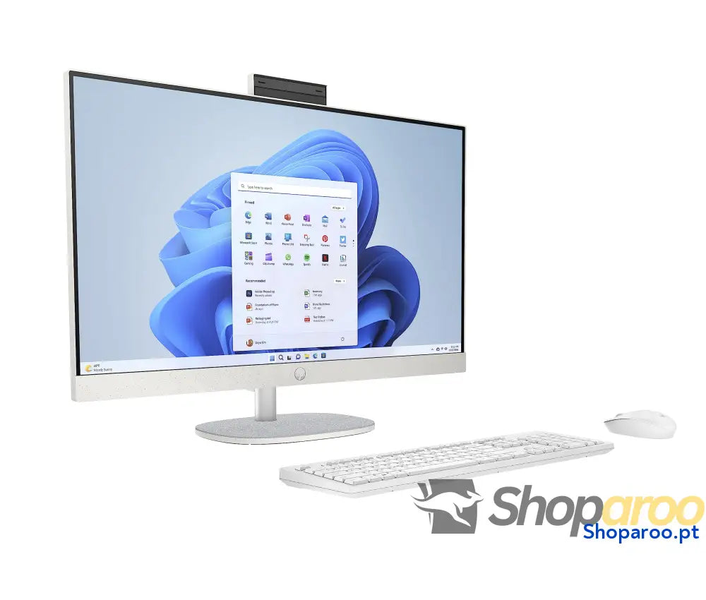 HP 27-cr0005ss - Computador Full HD de 27’’ com câmara sem fios teclado e rato (AMD Ryzen 7 7730U 16 GB RAM SSD 1 TB