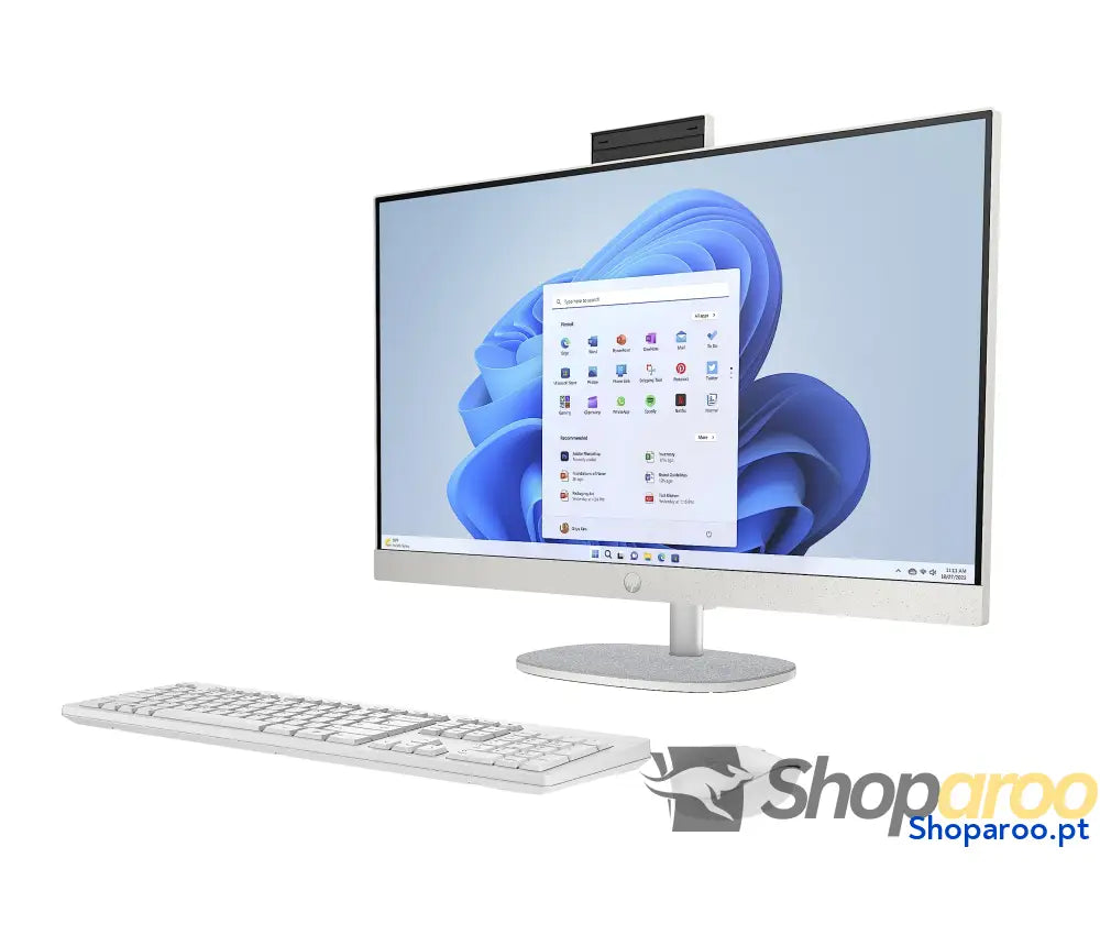 HP 27-cr0005ss - Computador Full HD de 27’’ com câmara sem fios teclado e rato (AMD Ryzen 7 7730U 16 GB RAM SSD 1 TB