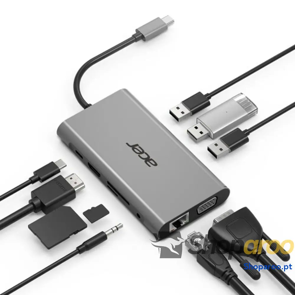 Hub USB Acer HP.DSCAB.002 Prateado