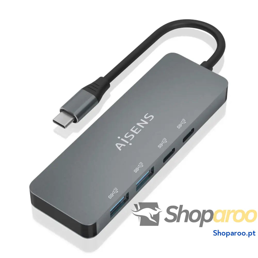 Hub USB Aisens A109-0694 Cinzento (1 Unidade)