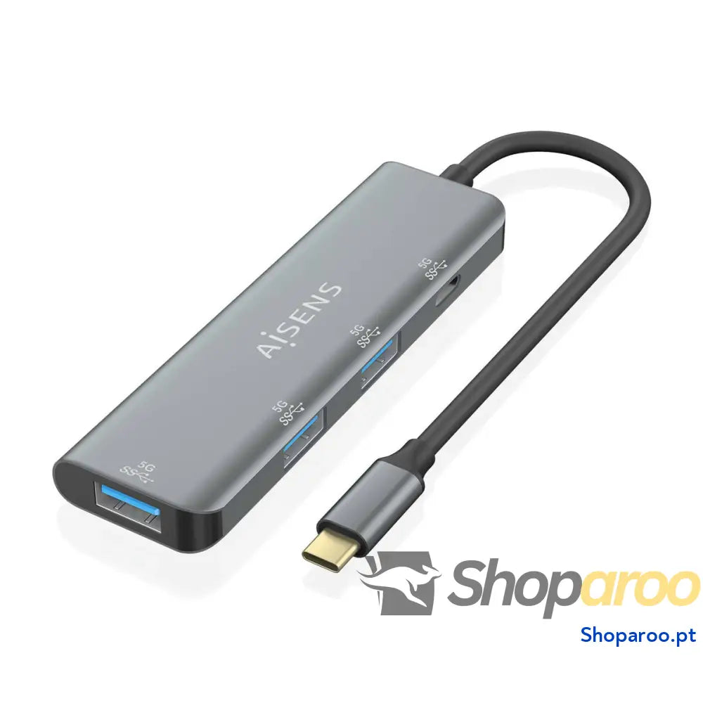 Hub USB Aisens A109-0762 Cinzento (1 Unidade)