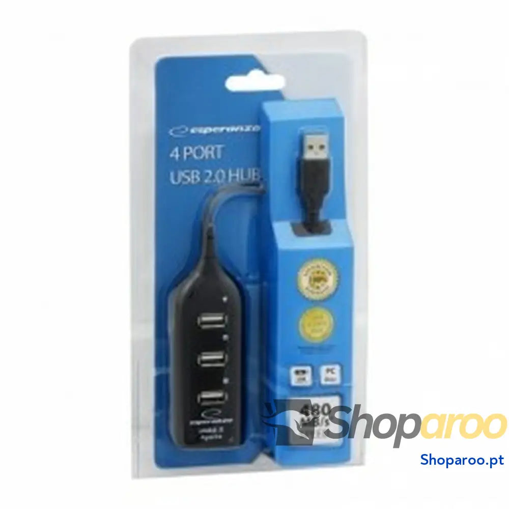Hub USB Esperanza EA116 Preto