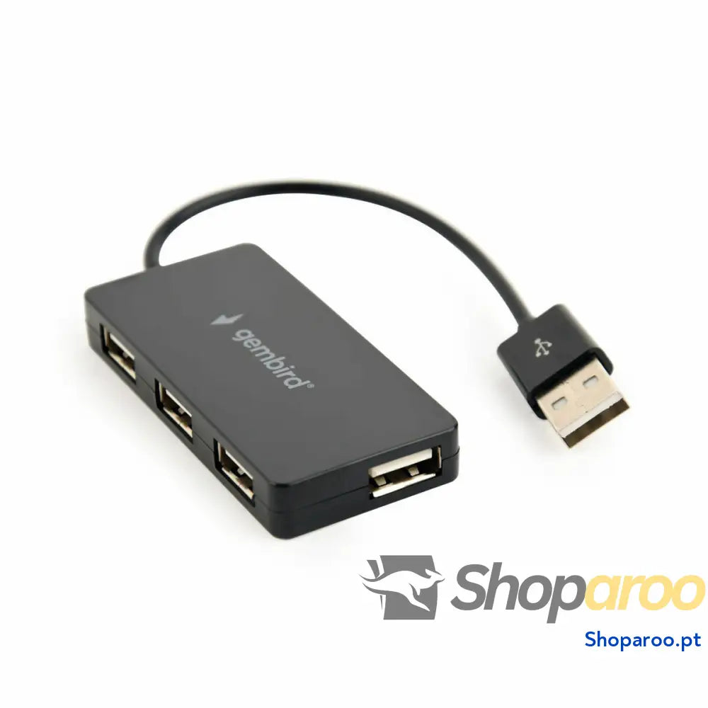 Hub USB GEMBIRD UHB-U2P4-04 Preto (1 Unidade)