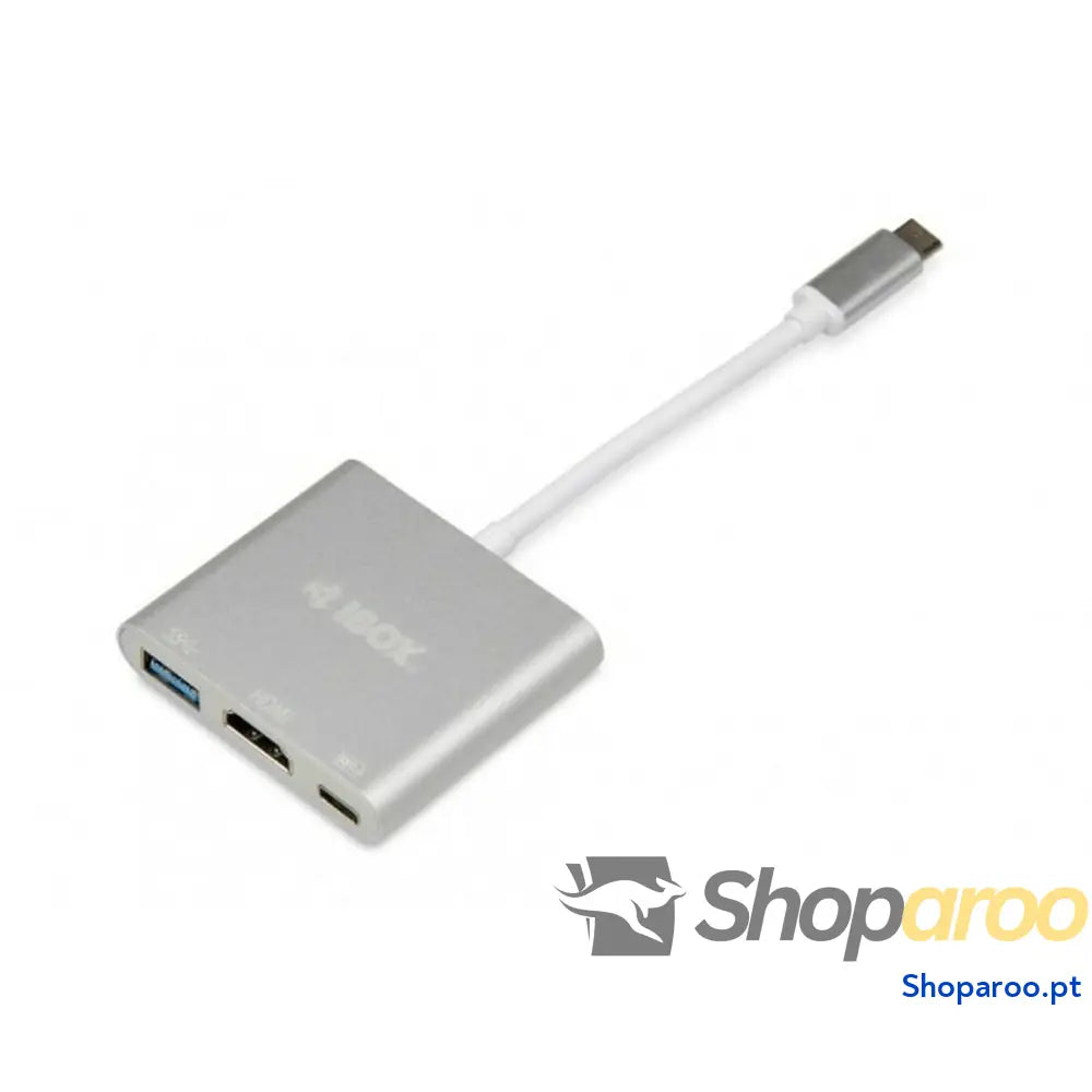Hub USB Ibox IUH3CFT1 Branco Prateado