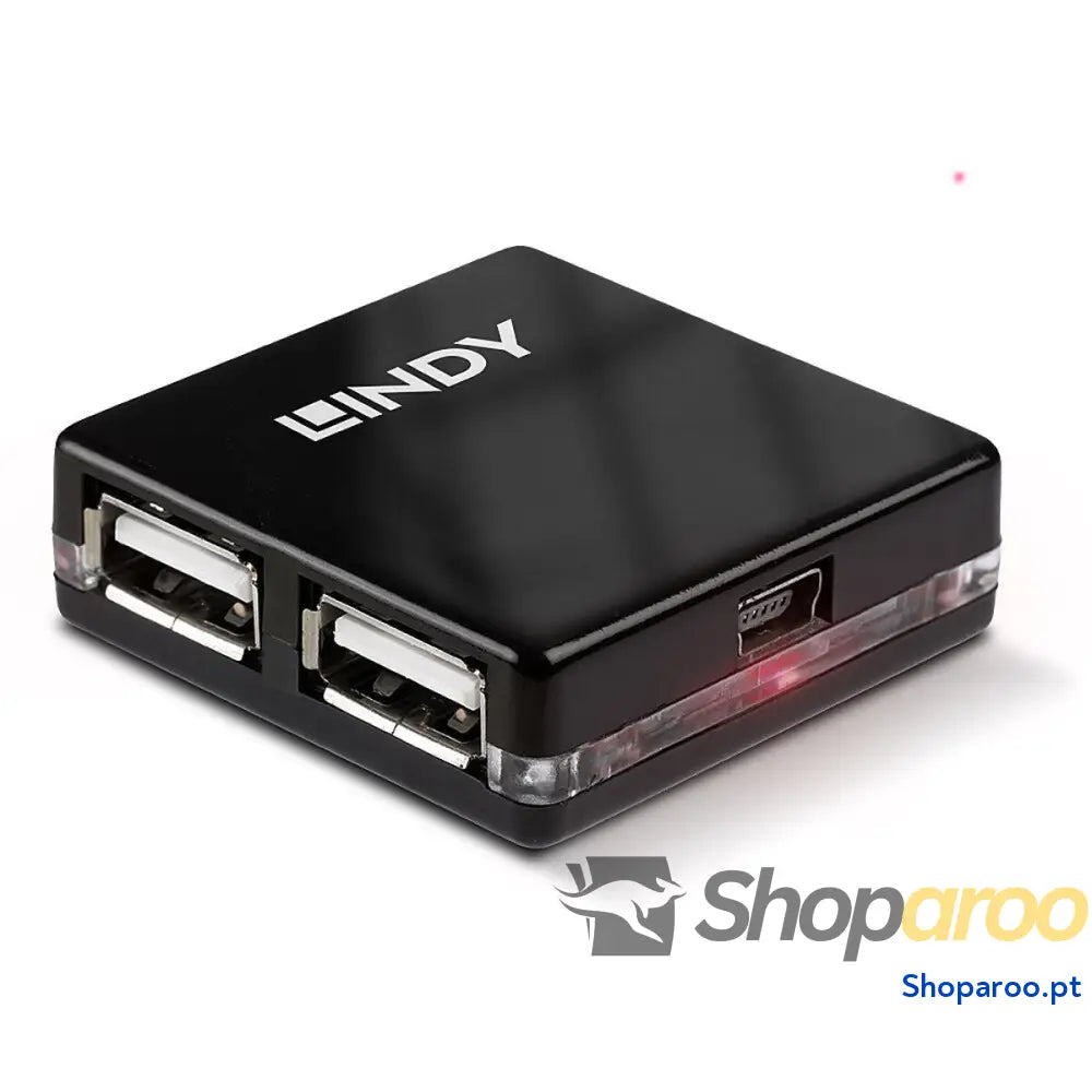 Hub USB LINDY 42742 Preto