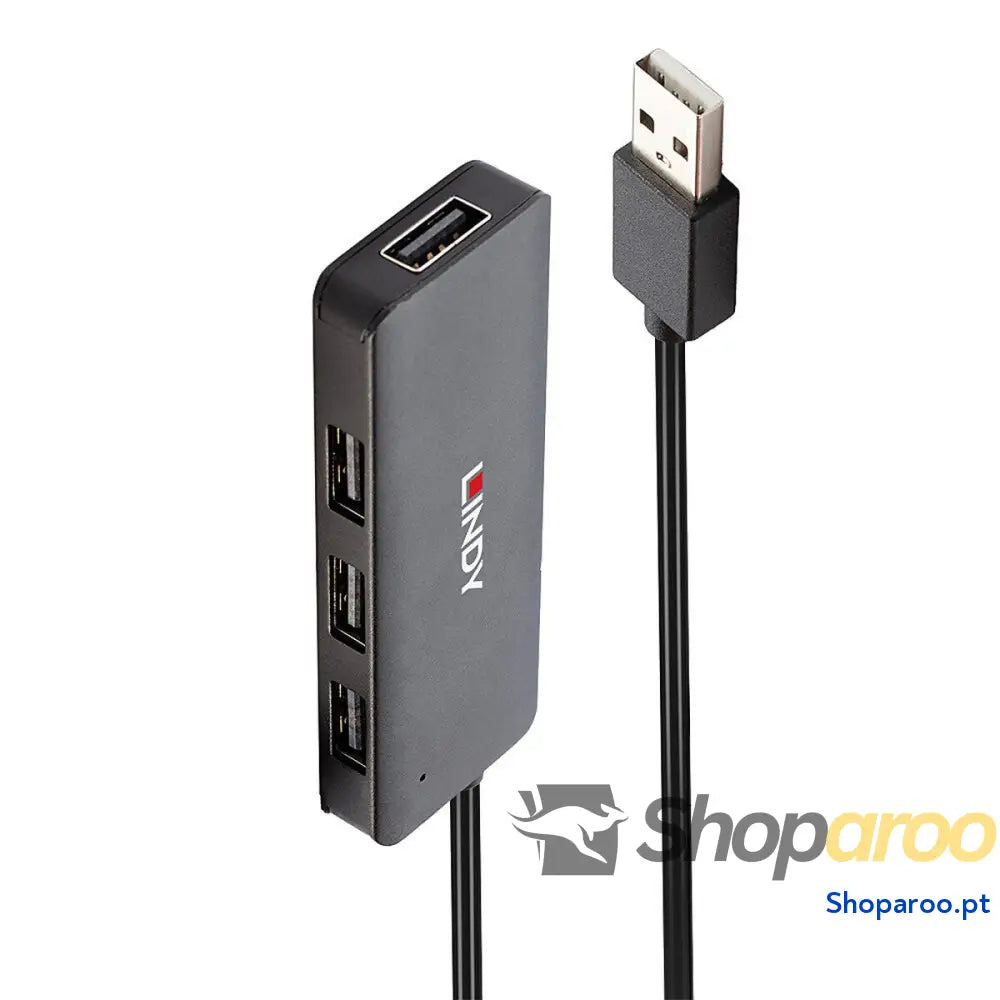 Hub USB LINDY 42986 Preto