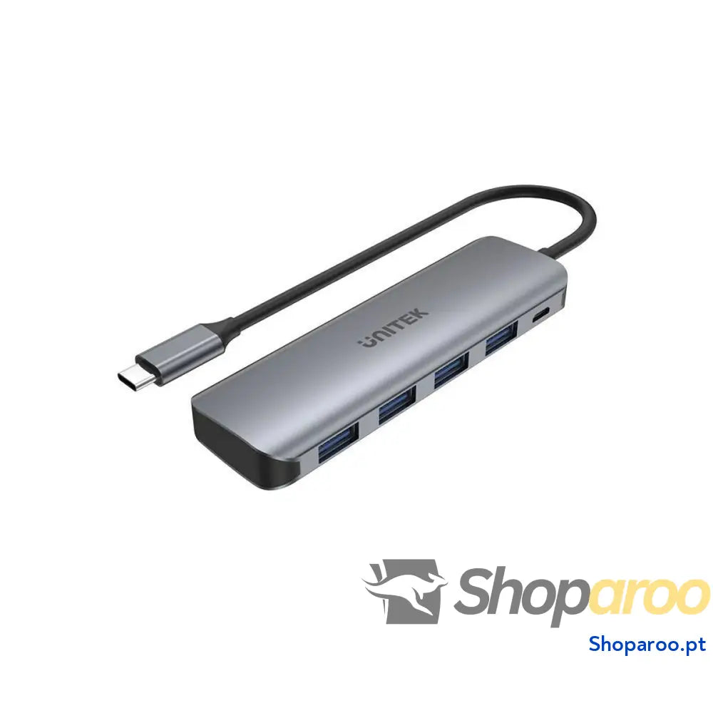 Hub USB Unitek P5+ Cinzento