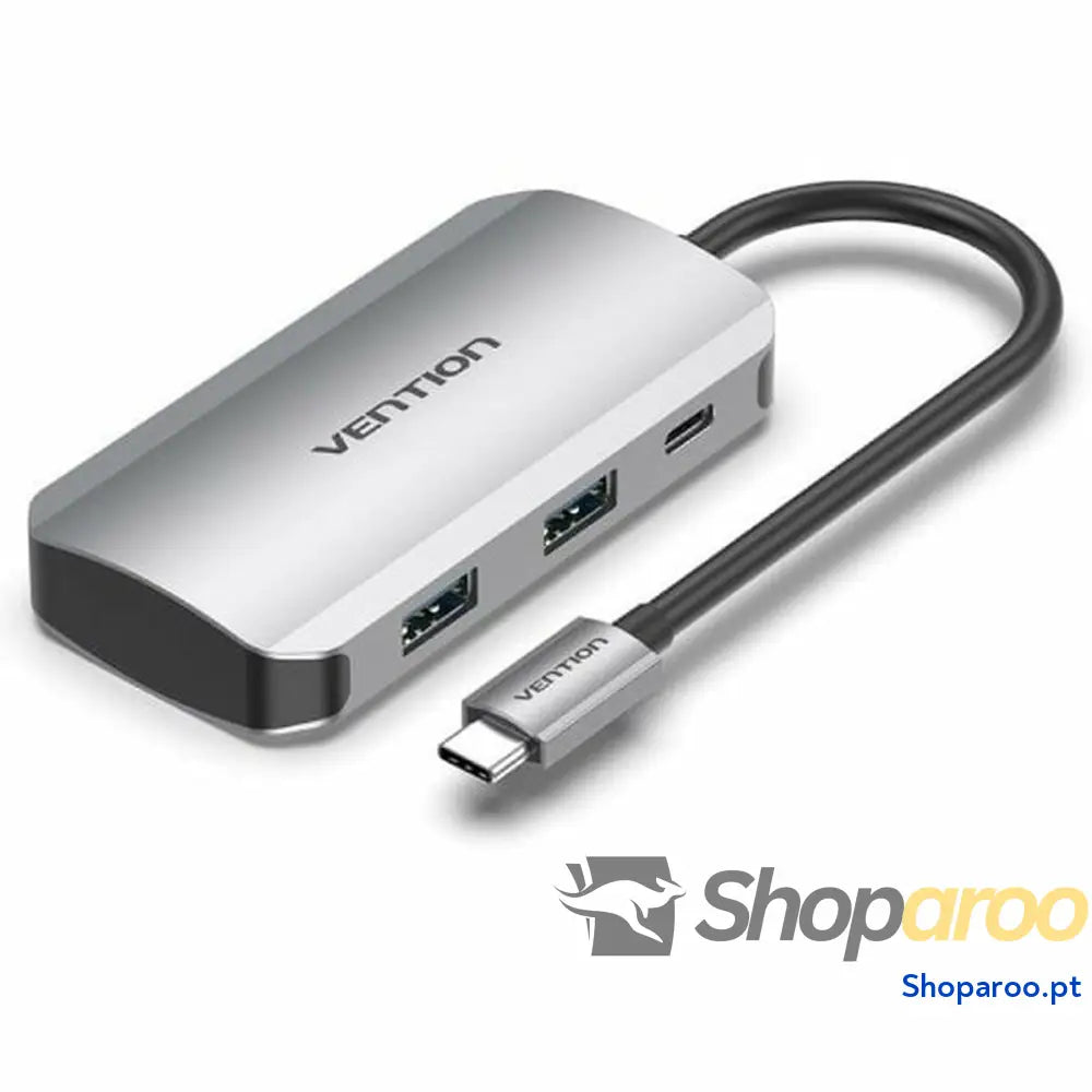 Hub USB Vention TNBHB Cinzento