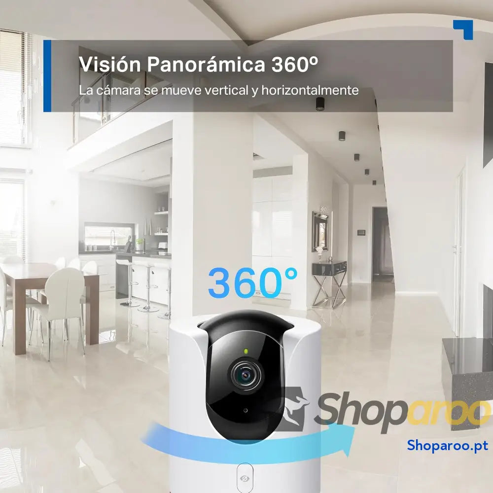 IA Câmara de vigilância 360° 2K QHD Inteligente visão noturna áudio bidirecional detecção movimento suporta cartão SD